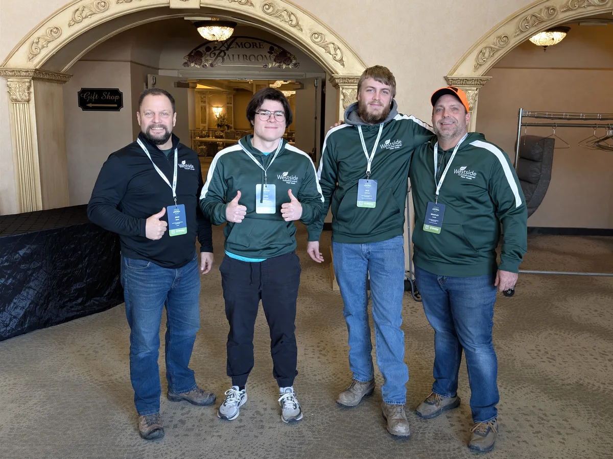 Westside Professional Landscape team and equipment in Rochester NY